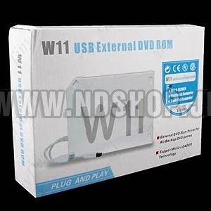 外付DVD ROMドライブ（USB Loader対応）