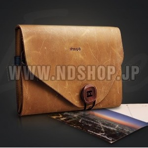 ipad mini3/2収納バッグ　本革製　Diaryスタイル