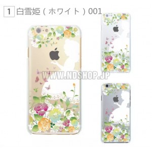 Disney 白雪姫　アリス　親指姫　人魚姫　シンデレラIphone6/6sクリアcase