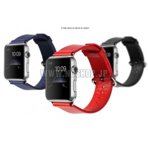 APPLE　WATCH（アップルウォッチ）本革製バンド/ベルド　スポーツ風　