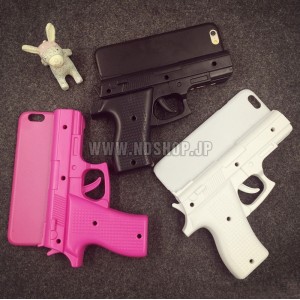 【iphone5/5Ｓ/6/6plusケース】面白いピストル型iphoneケース